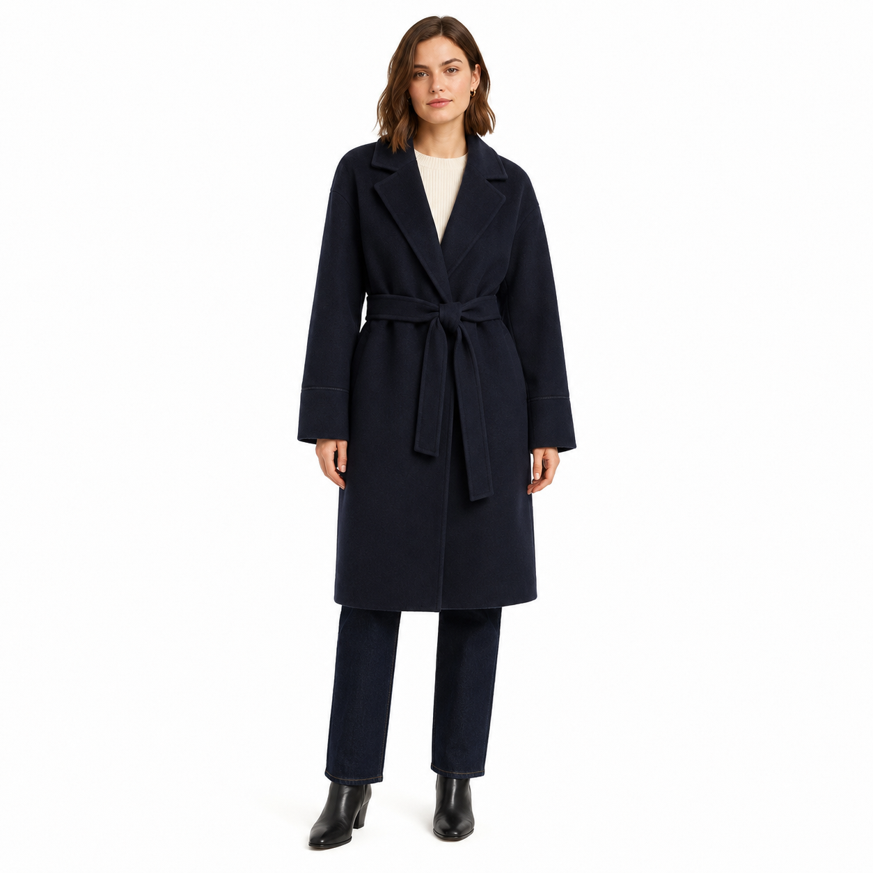 Bagutta Woman Coat Wool Belt Blue