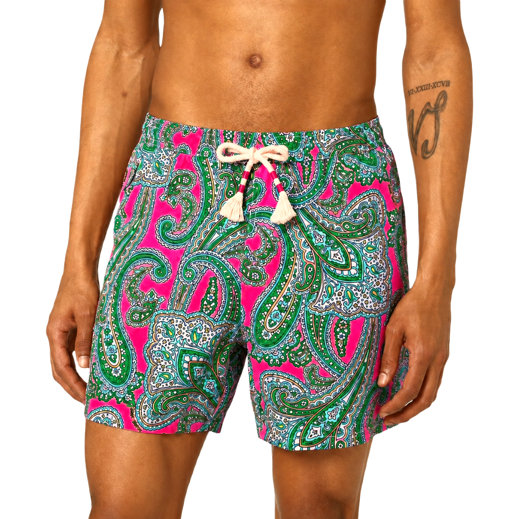 MC2 Saint Barth Man Swimsuit Cachemire Vibe Multicolor