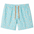MC2 Saint Barth Man Micro Patterned Hitode Swimwear Light Blue