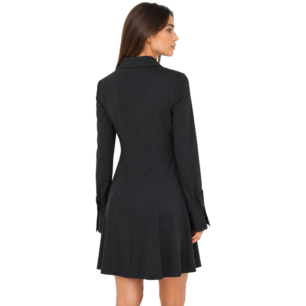 Patrizia Pepe Woman Dress Bottoni Black