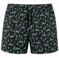 MC2 Saint Barth Man Micro Patterned Coast Swimwear Black