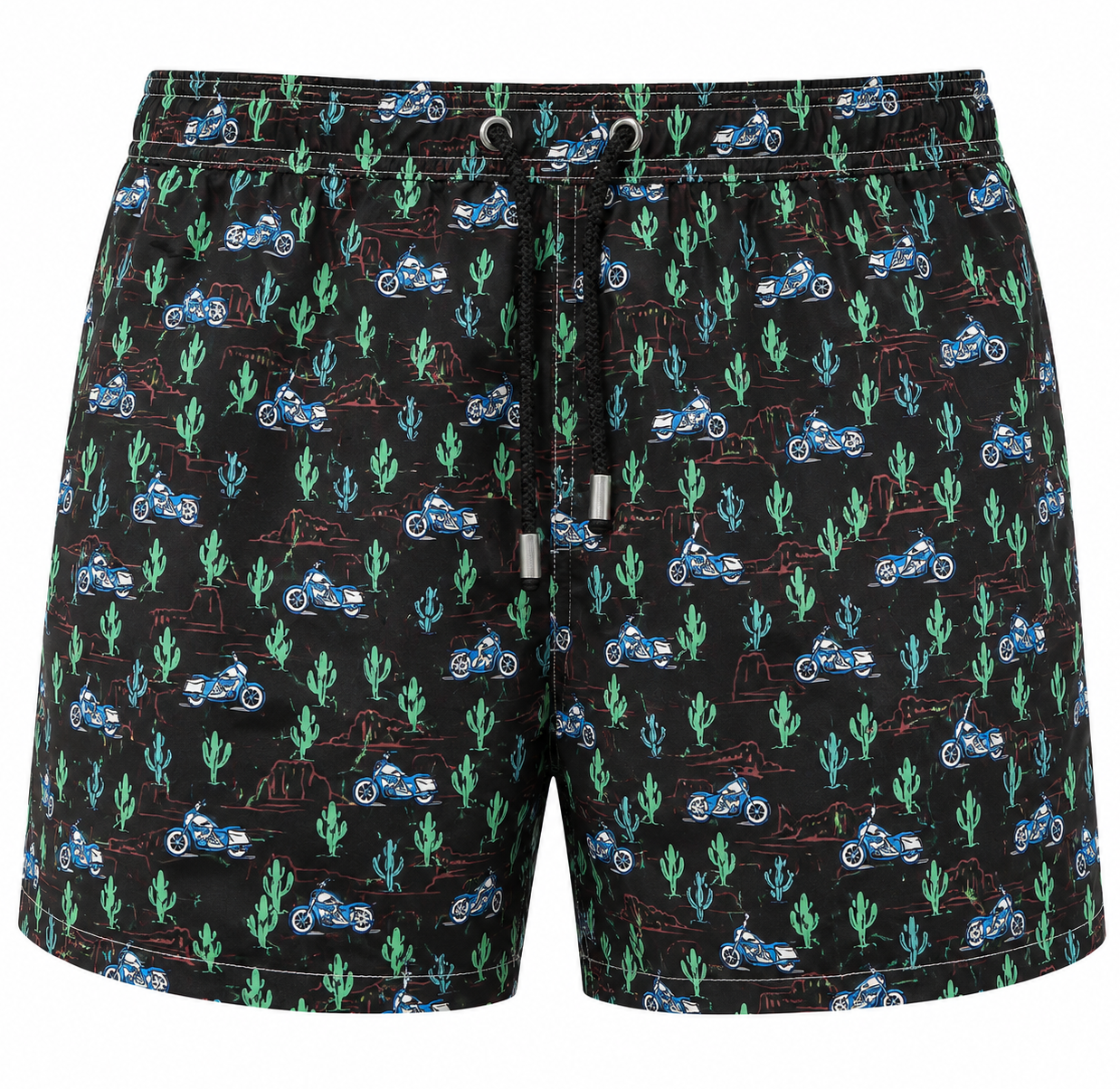MC2 Saint Barth Man Micro Patterned Coast Swimwear Black