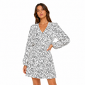 Patrizia Pepe Woman Dress Neutral Animalier White