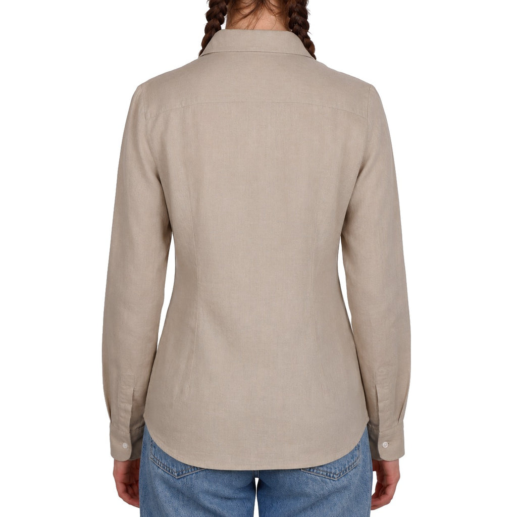 Bagutta Woman Shirt Linen Beige