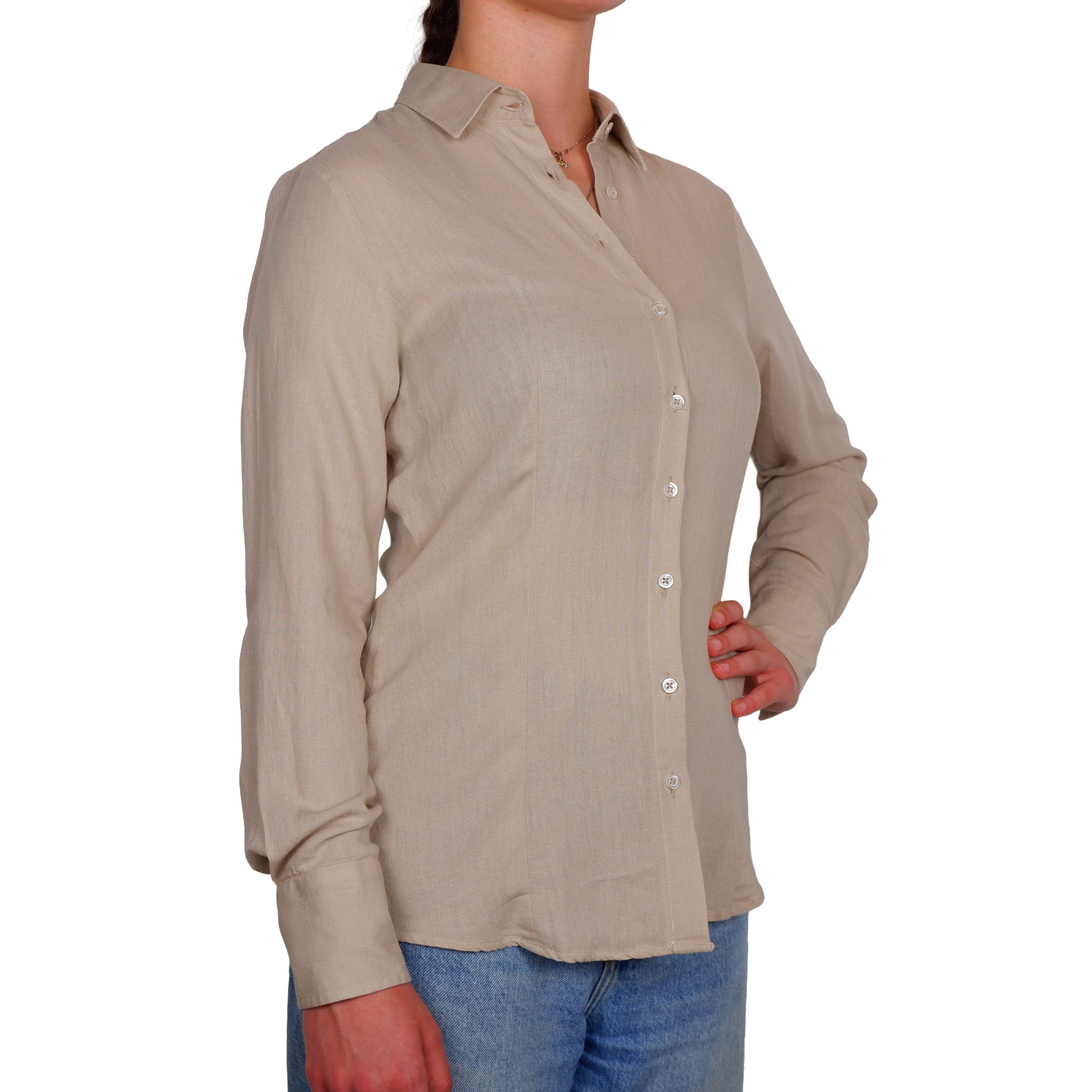 Bagutta Woman Shirt Linen Beige
