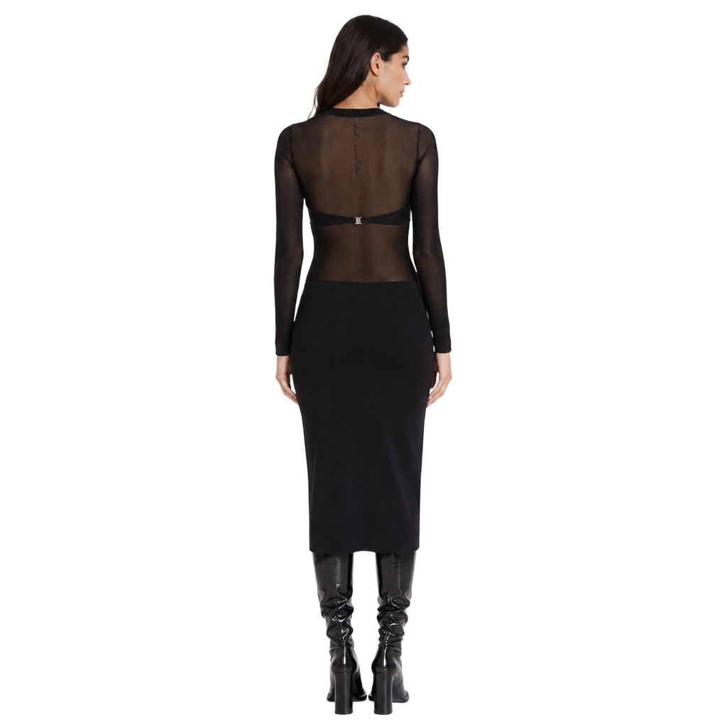 Patrizia Pepe Woman Dress Slim Long Black