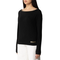 Patrizia Pepe Damen T-Shirt Langarm Schwarz