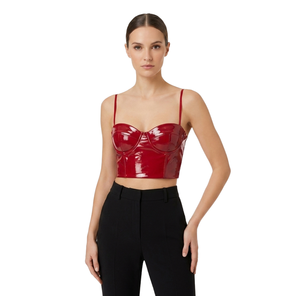 Elisabetta Franchi Woman Top Glossy Red