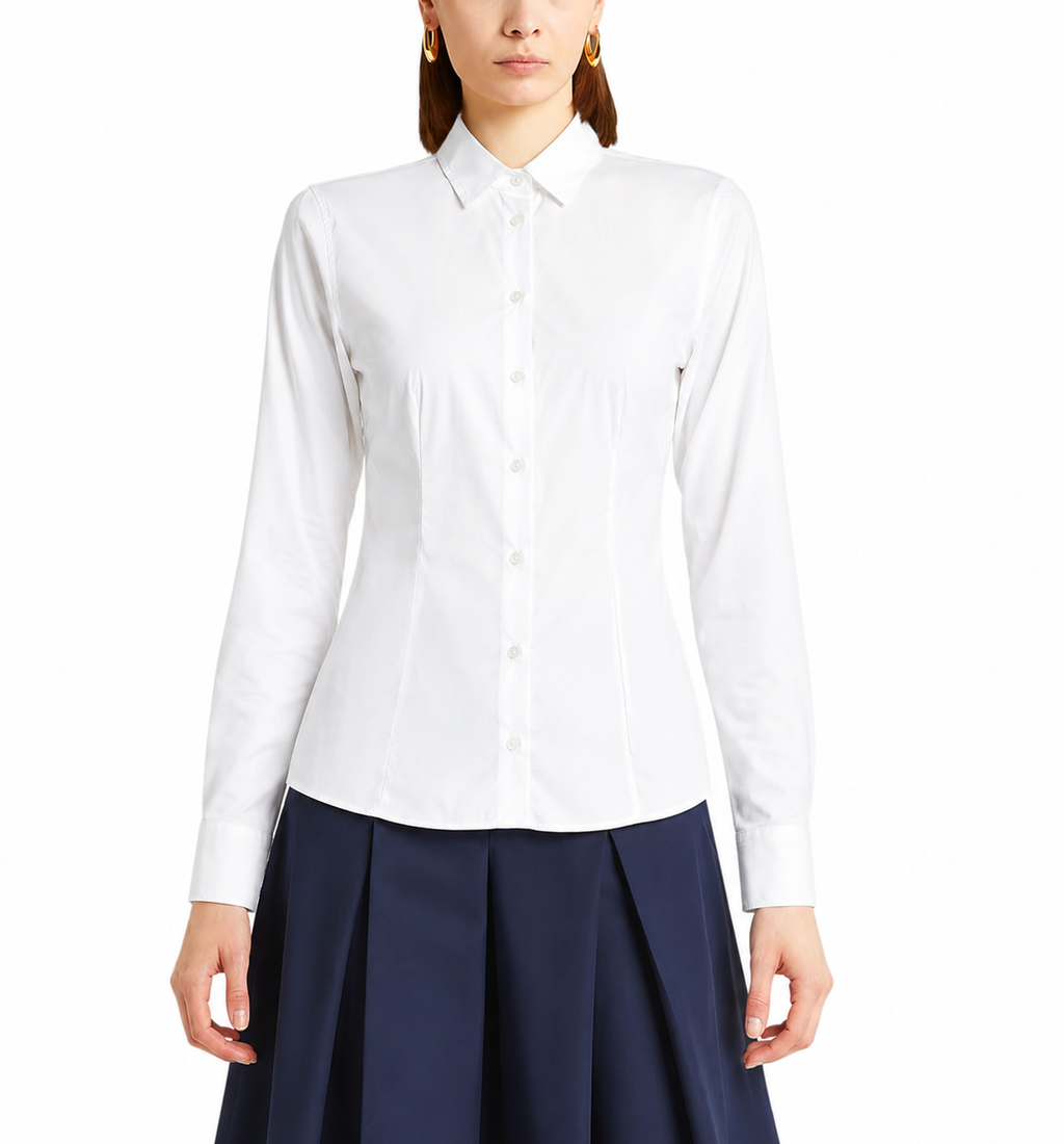 Bagutta Woman Shirt Blend Cotton White