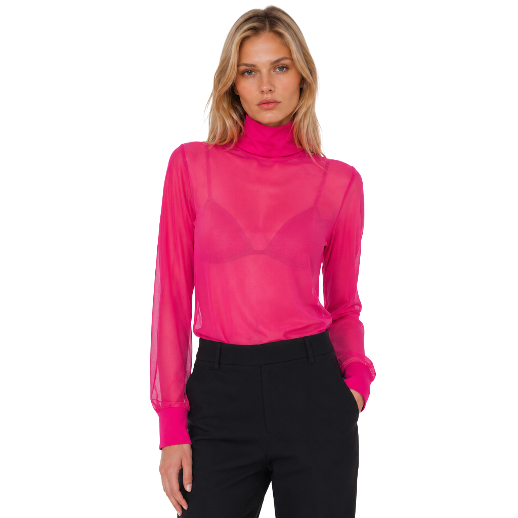 Pinko Woman Verdeca Blusa Georgette Blouse Fuchsia