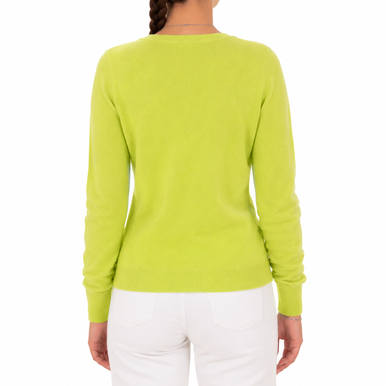 Emilio Romanelli Woman Knit Cashmere Crew Neck Yellow
