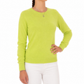 Emilio Romanelli Woman Knit Cashmere Crew Neck Yellow