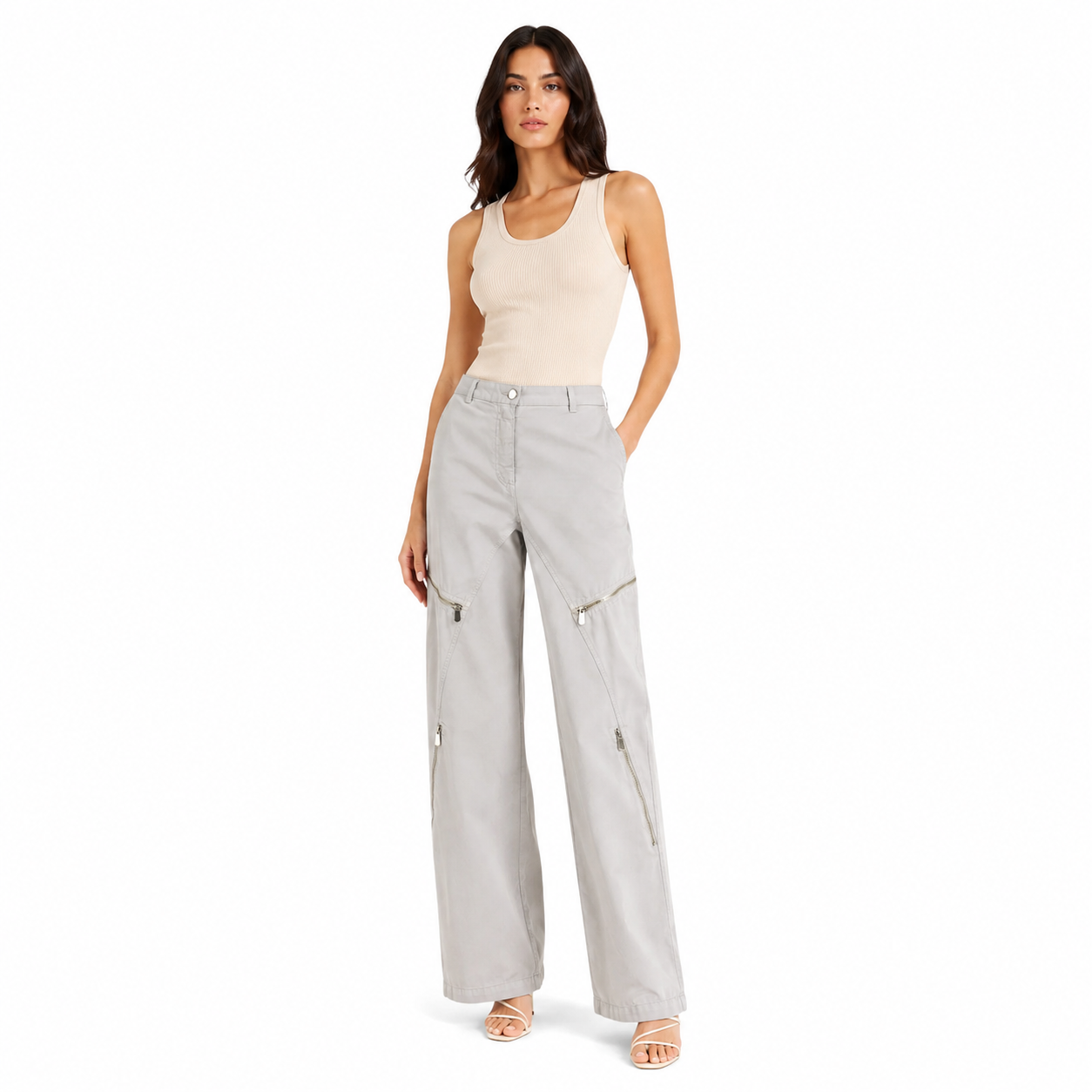 Pinko Woman Trousers Pasta Frolla Beige