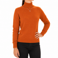 Emilio Romanelli Woman Knit Cashmere Turtleneck Orange