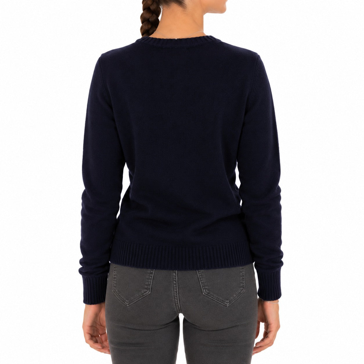 Emilio Romanelli Woman Knit Cashmere Crew Neck Blue