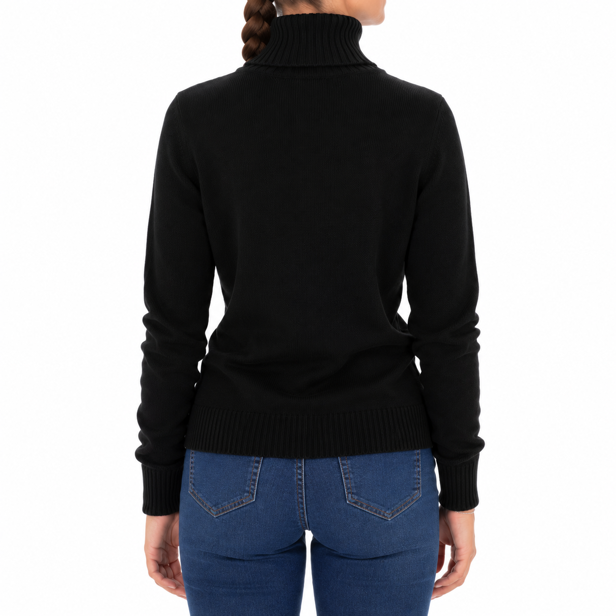Emilio Romanelli Woman Knit Cashmere Turtleneck Black
