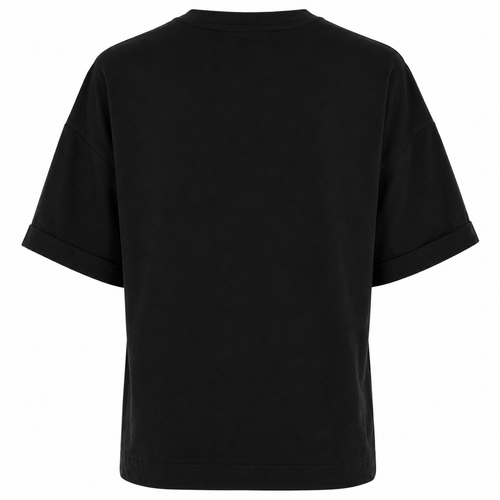 Alpha Studio Woman T-Shirt Drappeggio Black