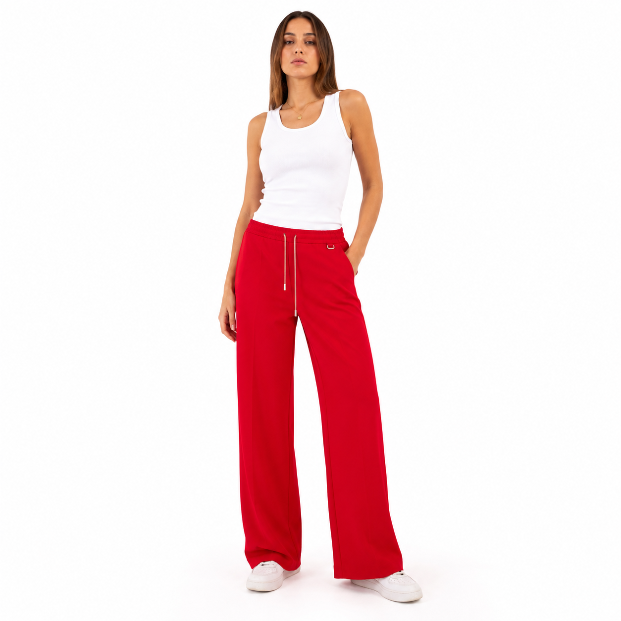 Pinko Woman Trousers Platessa Red