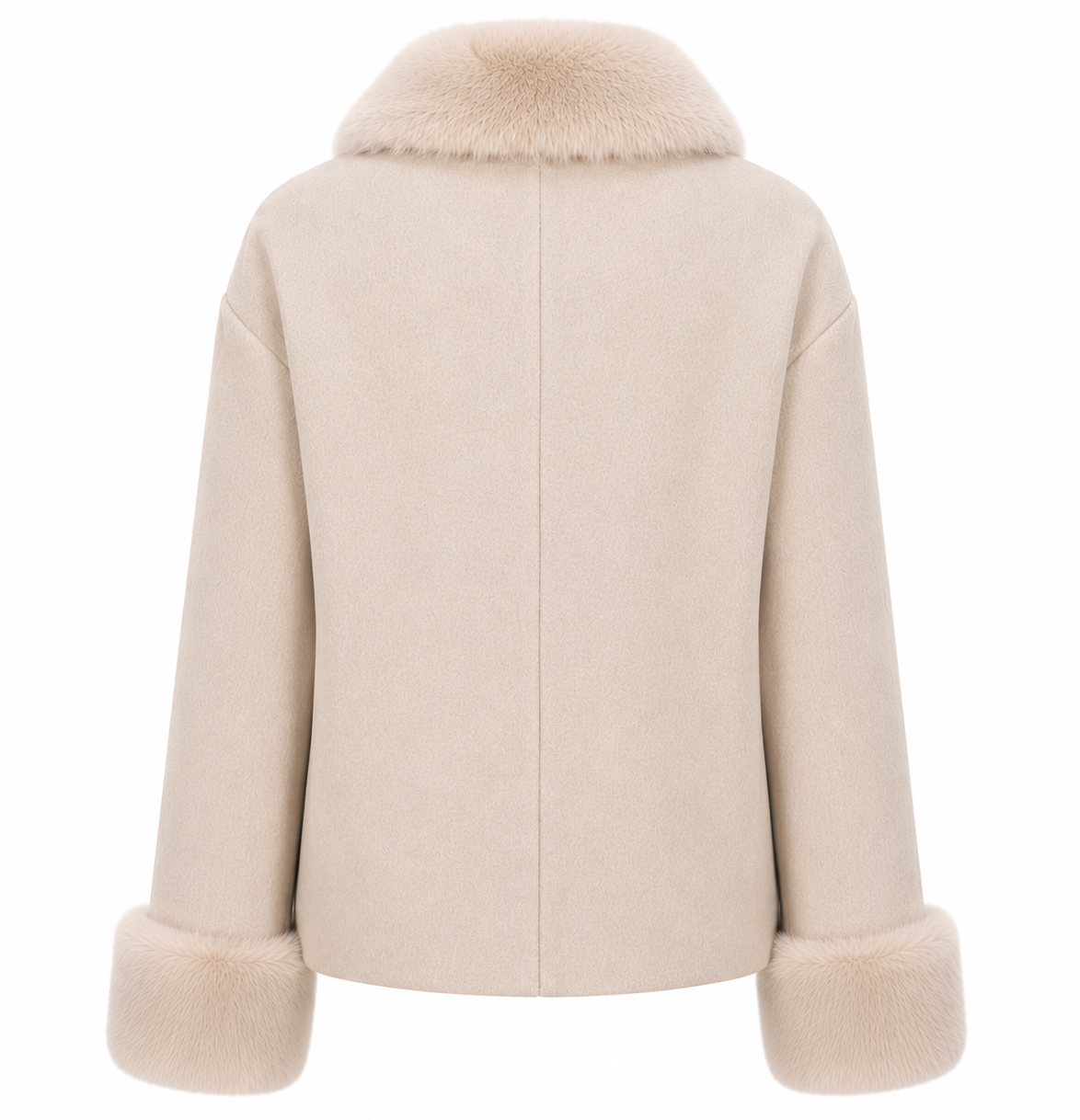 Loro Piana Fabric Woman Coat Short Pelliccia Beige