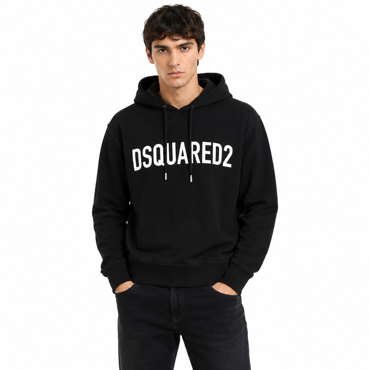 Dsquared2 Man Sweatshirt Print Schwarz