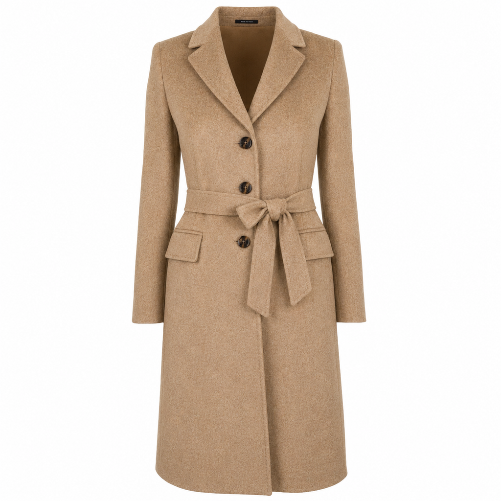 Loro Piana Fabric Woman Coat Cammello Camel