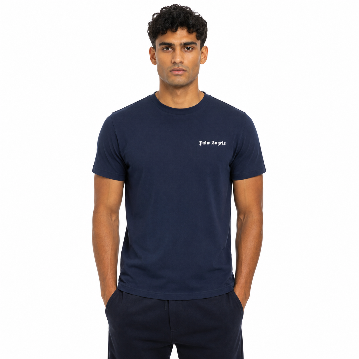 Palm Angels Man T-Shirt Blue
