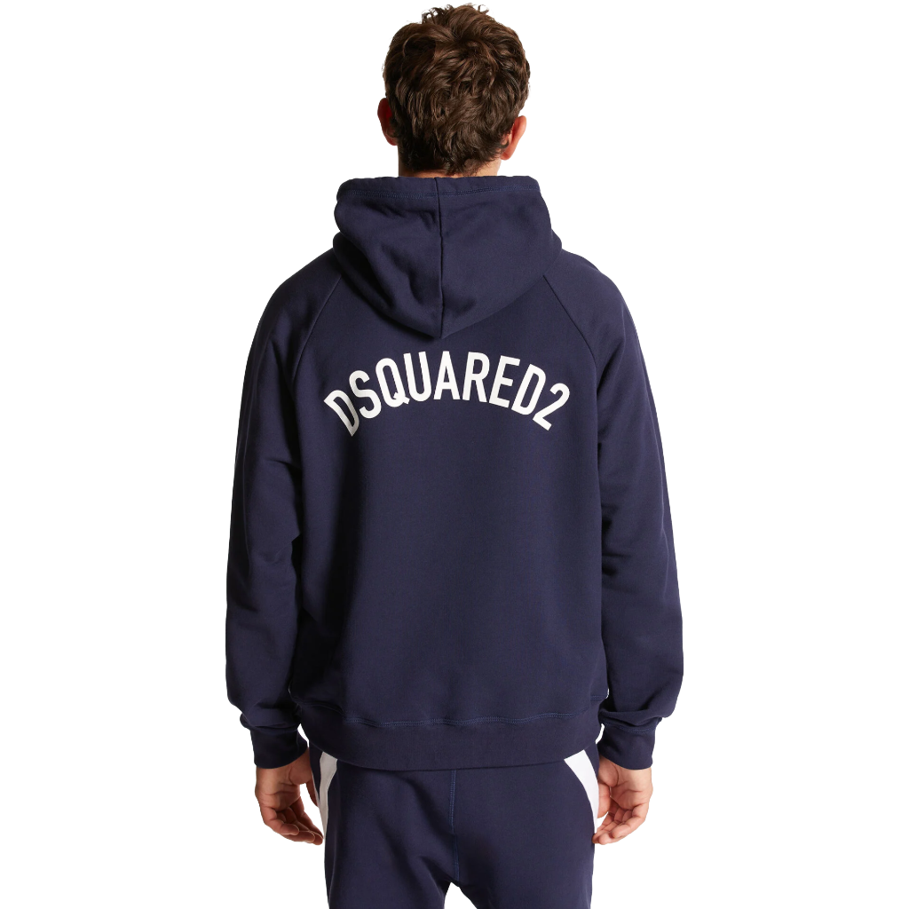 Dsquared2 Man Sweatshirt Hooded Blue