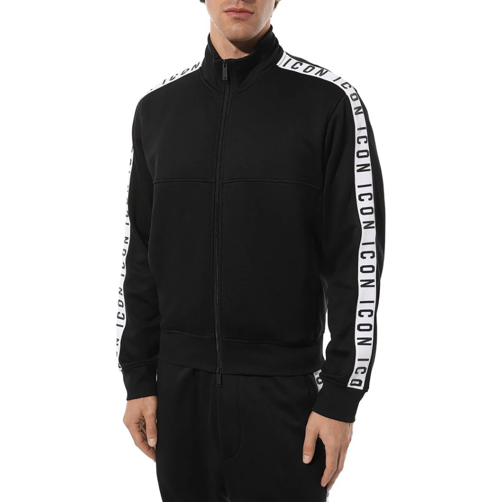 Dsquared2 Man Sweatshirt Bande Logate Black