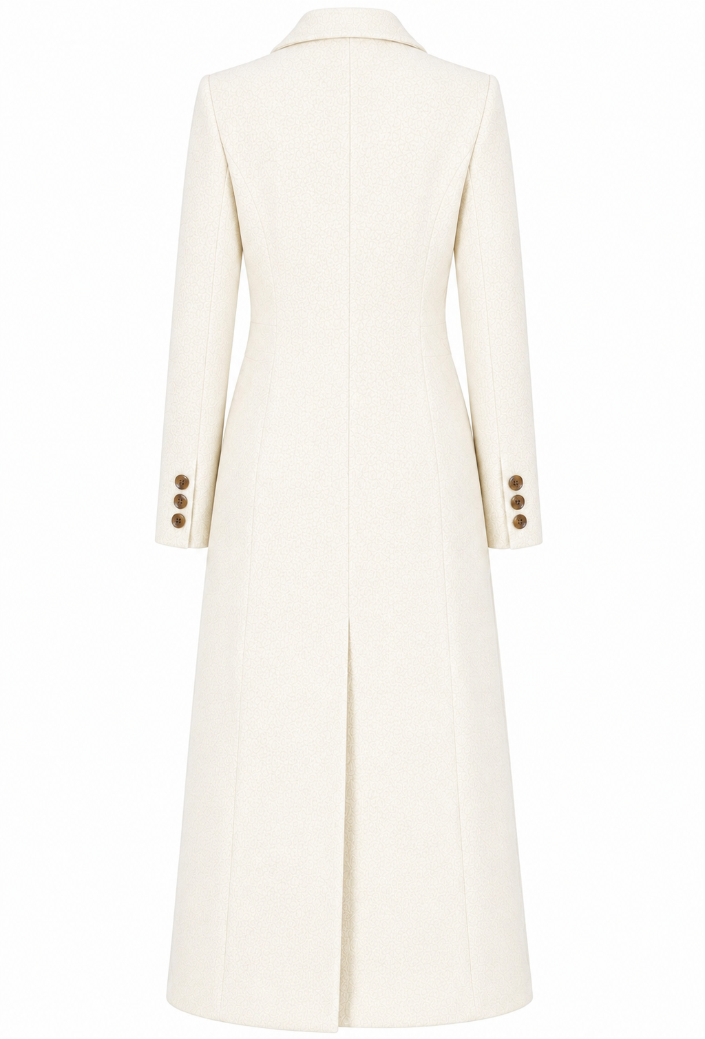 Loro Piana Fabric Woman Coat Long Cream White