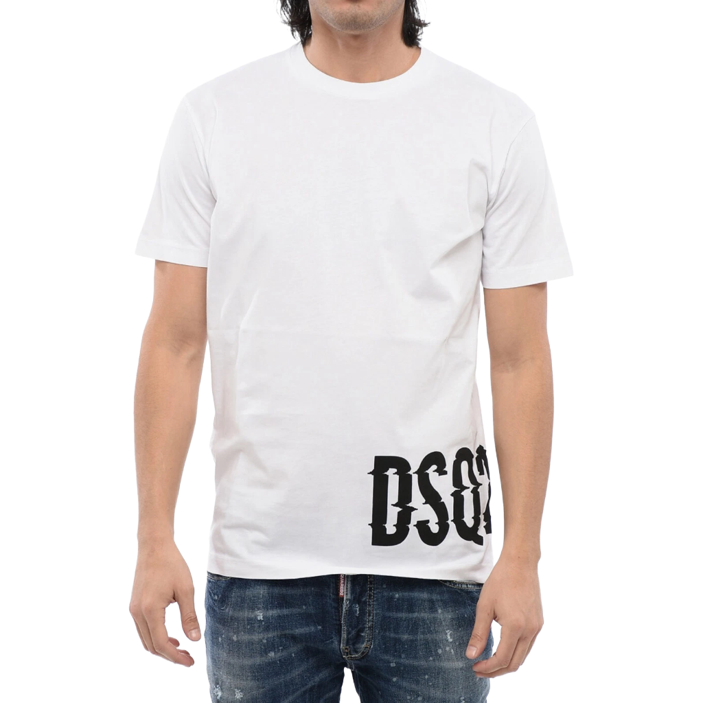 Dsquared2 Herren T-Shirt Rundhals Weiß