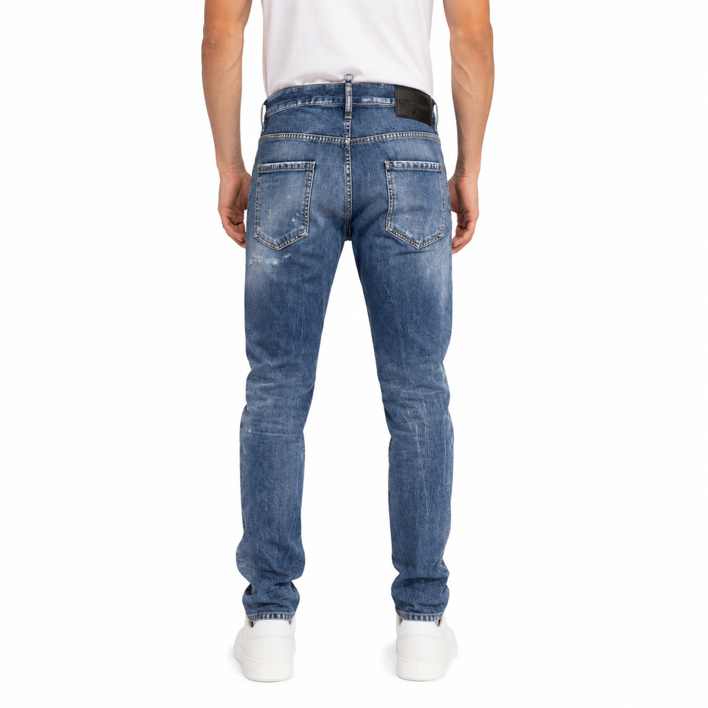 Dsquared2 Man Denim Tagli Denim Blue