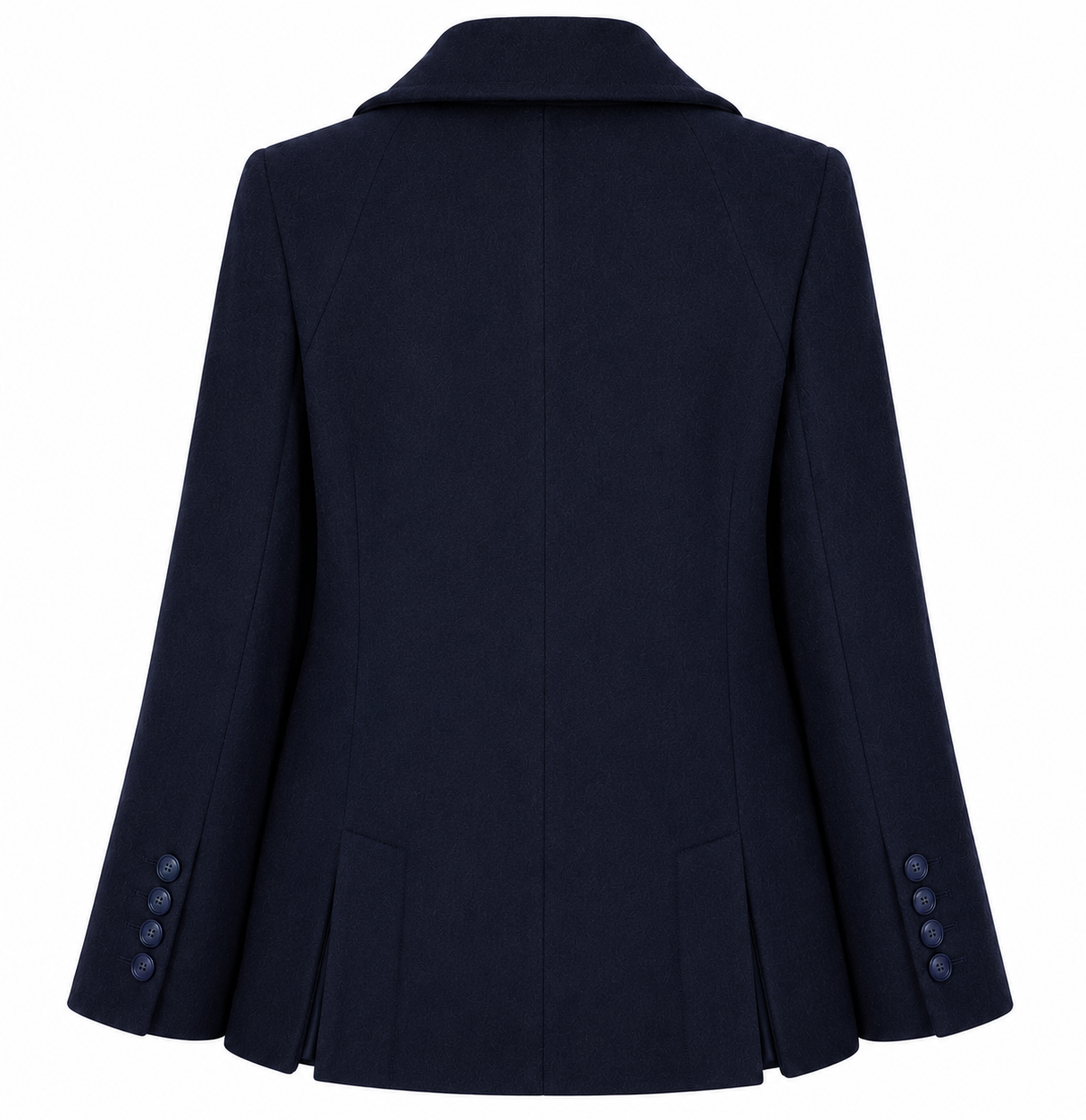 Loro Piana Fabric Woman Coat Short Double-Breasted Blue