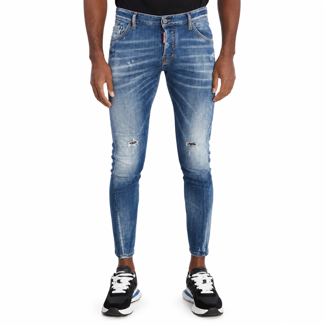 Dsquared2 Man Denim Sexy Twist Denim Blue
