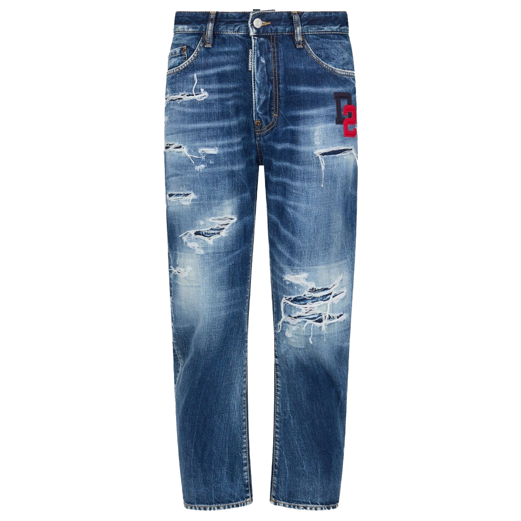 Dsquared2 Man Denim Bro Jeans Blue