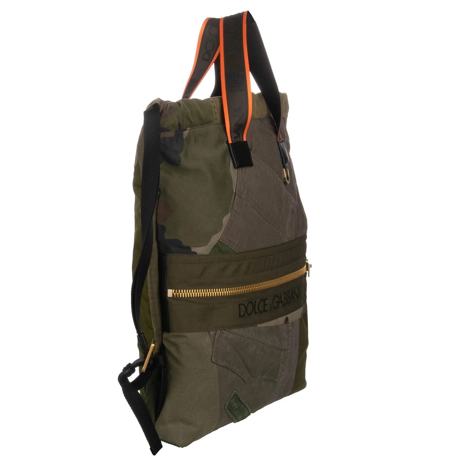 Dolce & Gabbana Man Backpack Patchwork Camouflage