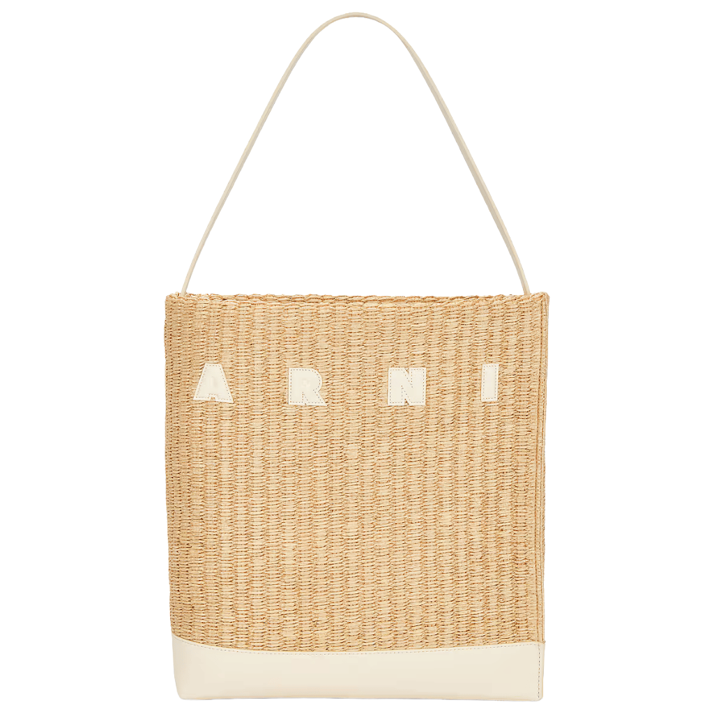 Marni Woman Medium Museo Hobo Bag Beige