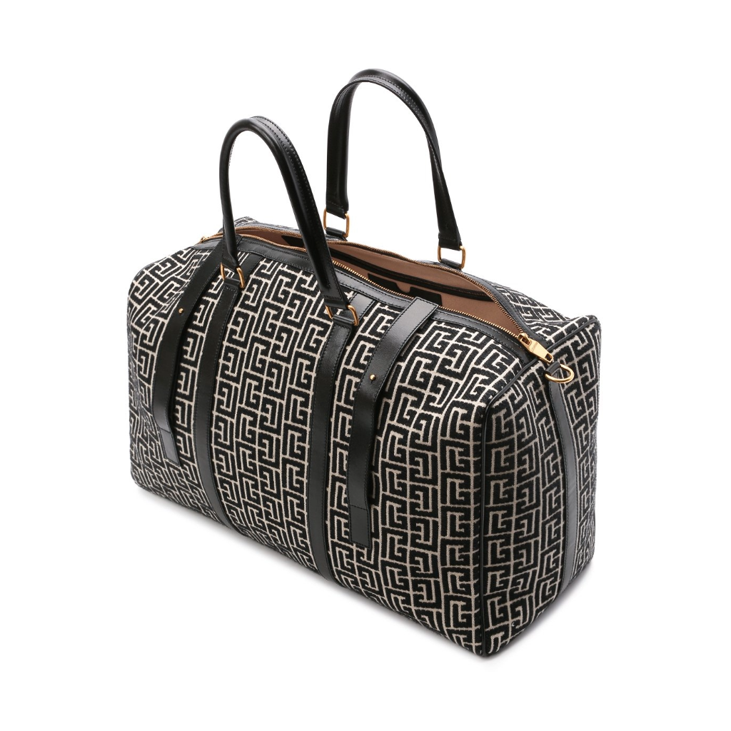 Balmain Man Borsone Voyage Duffle Bags Schwarz