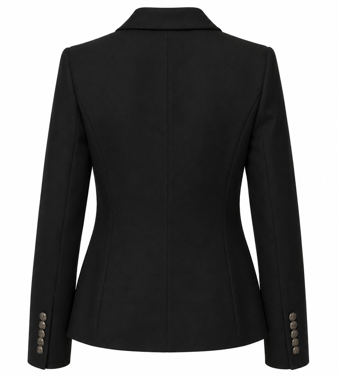 Loro Piana Stoff Damen Jacke Zweireihig Schwarz