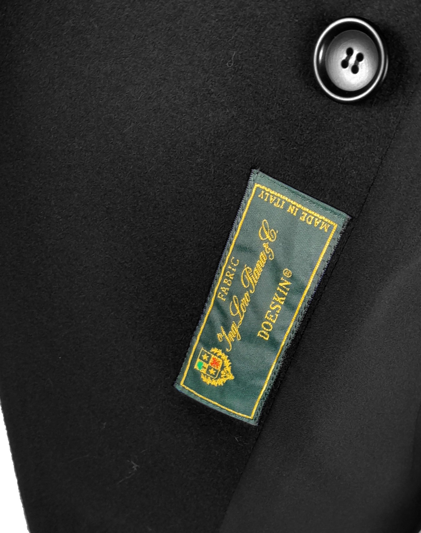 Loro Piana Stoff Damen Jacke Zweireihig Schwarz