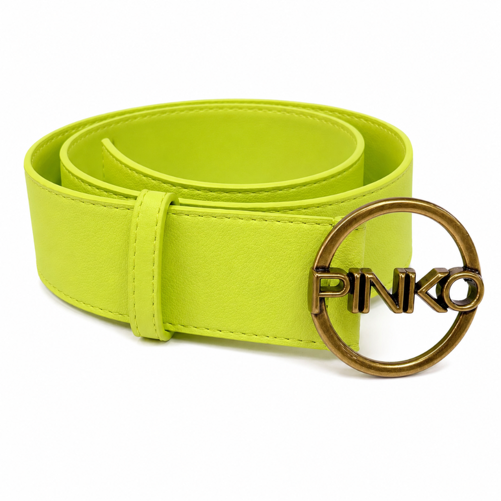 Pinko Woman Belt Dollarino Rigenerato Green