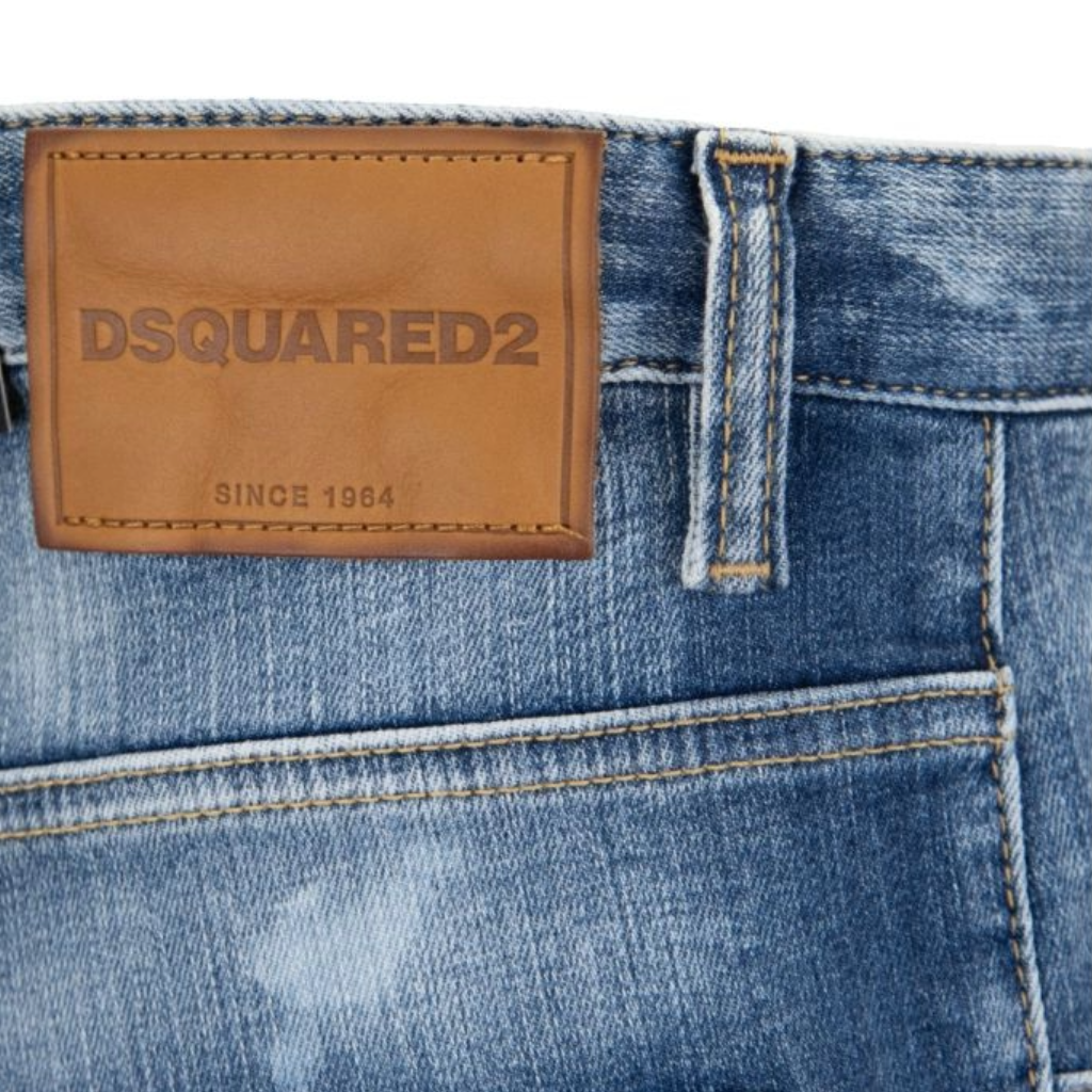 Dsquared2 Man Denim Skater Jeans Blau