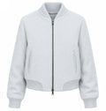 Loro Piana Fabric Woman Bomber Ghiaccio Ice