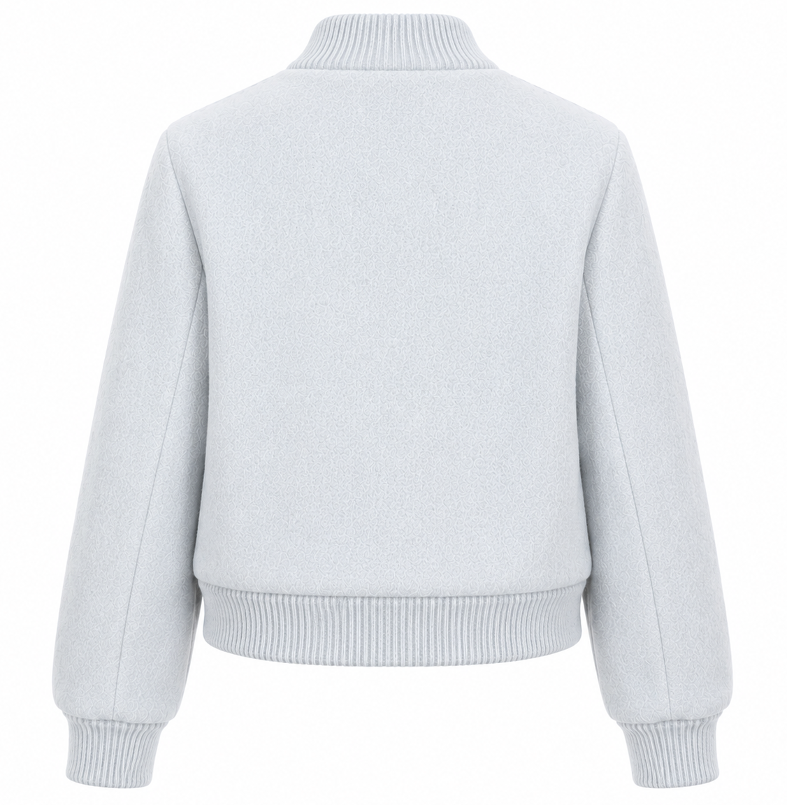 Loro Piana Fabric Woman Bomber Ghiaccio Ice