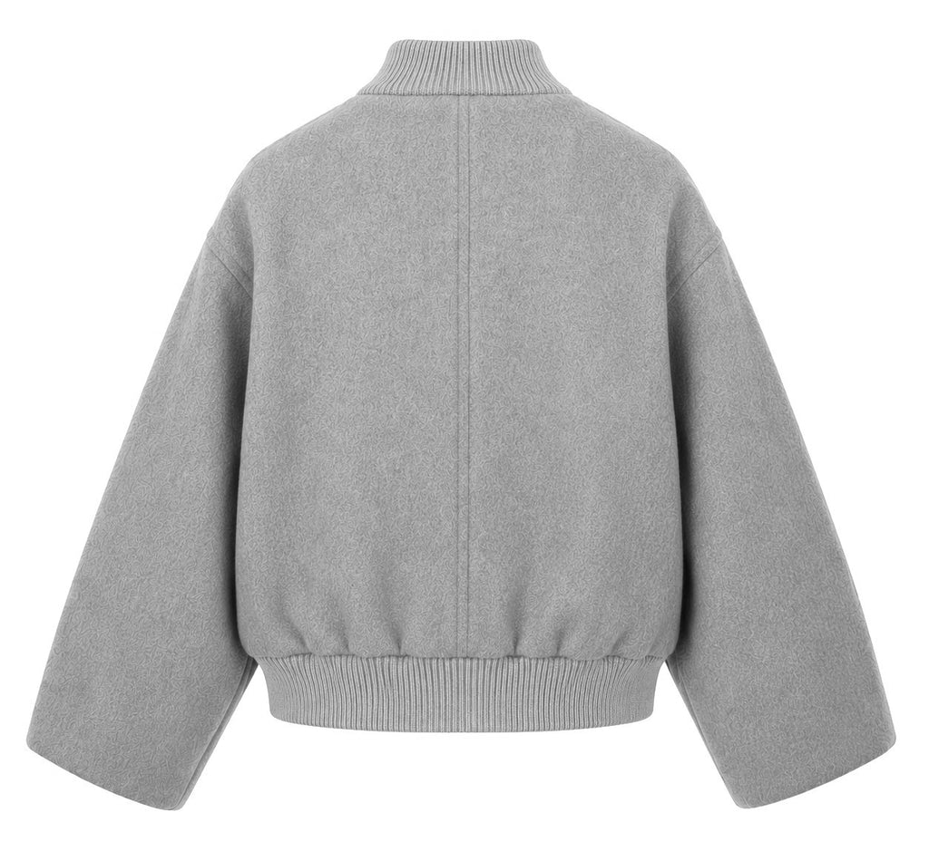 Loro Piana Fabric Woman Bomber Grey