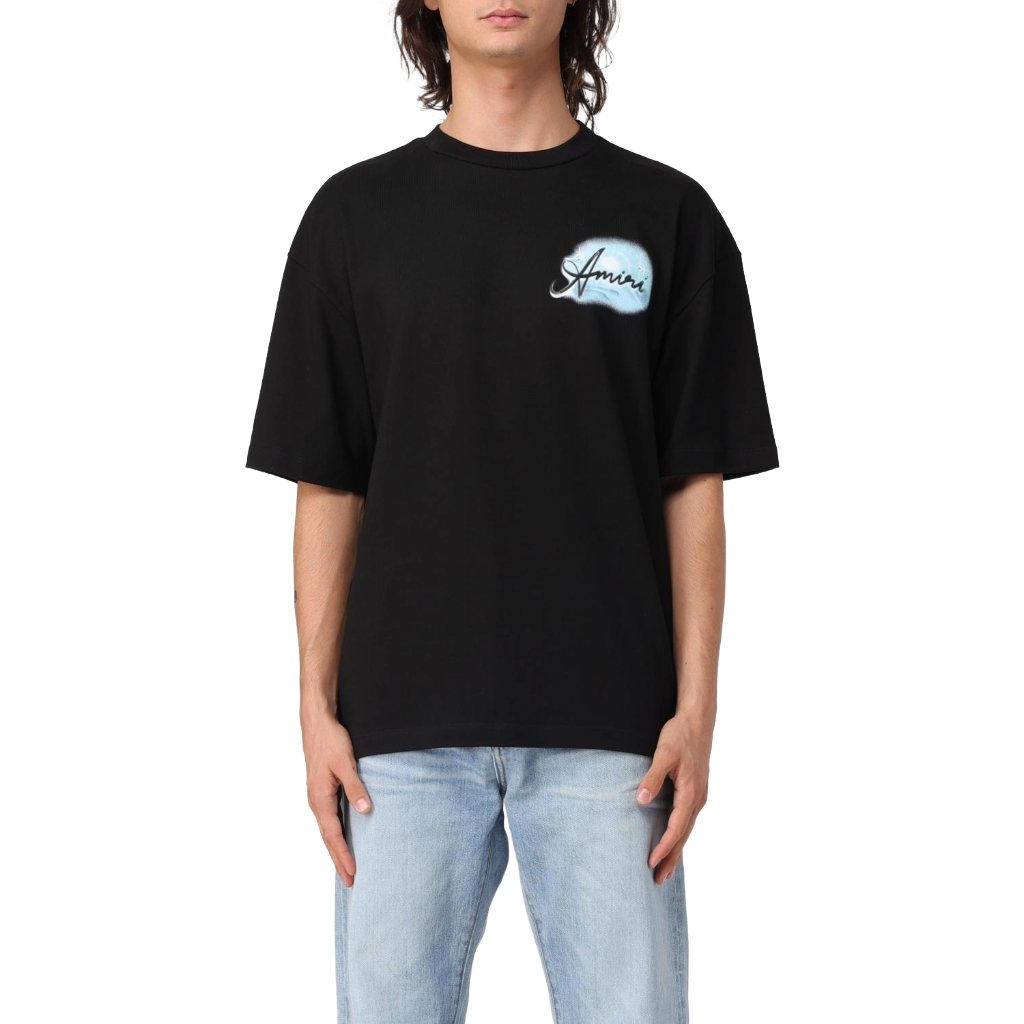 Amiri Man Paradise Brush T-Shirt Black