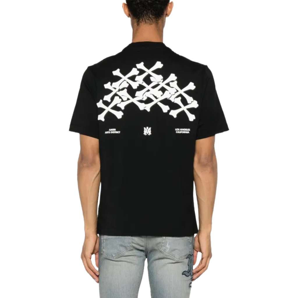 Amiri Man Bones Stacked T-Shirt Black