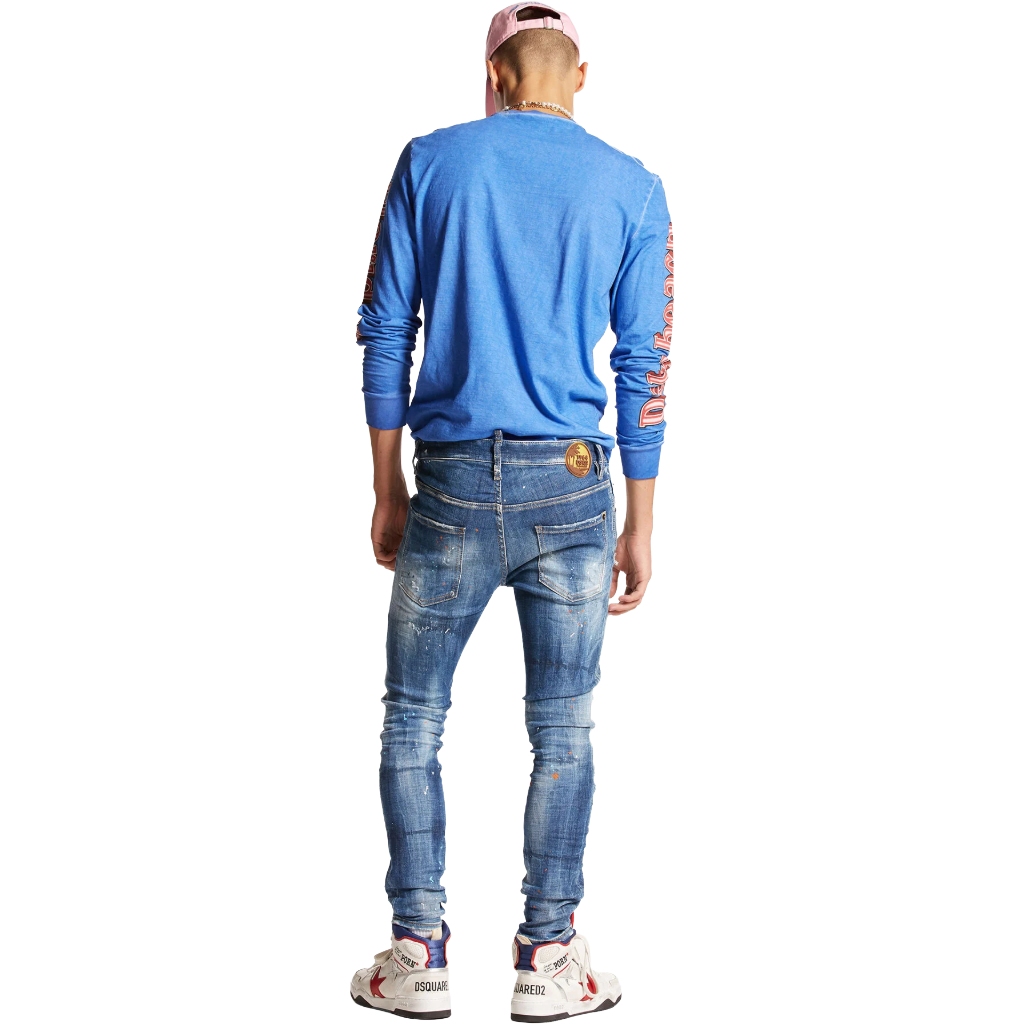 Dsquared2 Man Denim Super Twinky Jeans Blue