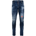Dsquared2 Man Denim Sexy Twist Jeans Blue