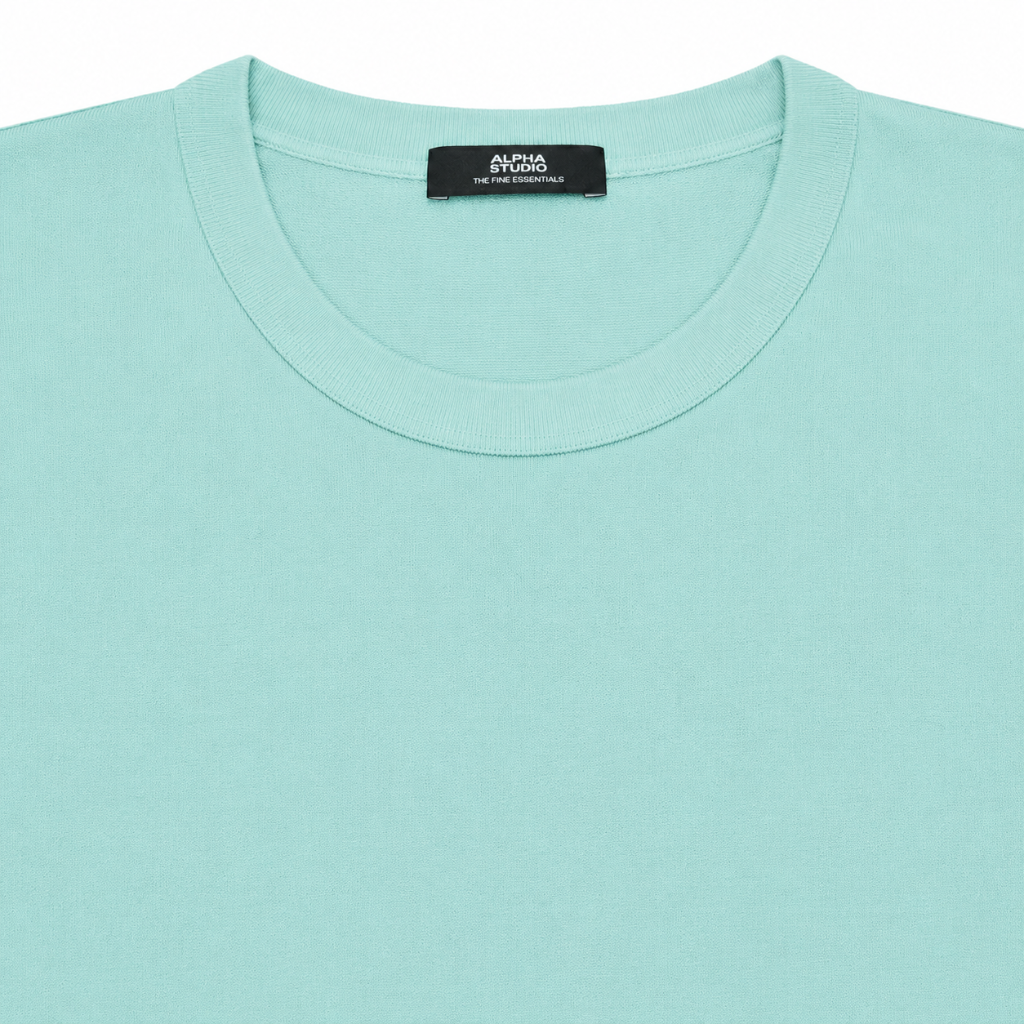 Alpha Studio Man T-Shirt Silk Cashmere Green