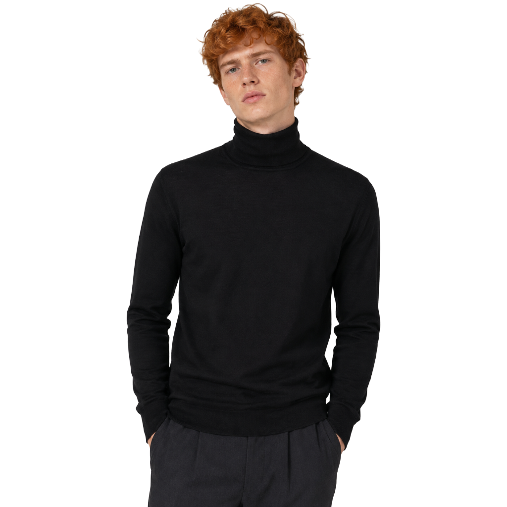 Alpha Studio Man Knit Ciclista Cashmere Black